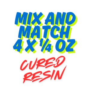 Mix and Match 4 x 1/4 oz Cured Resin